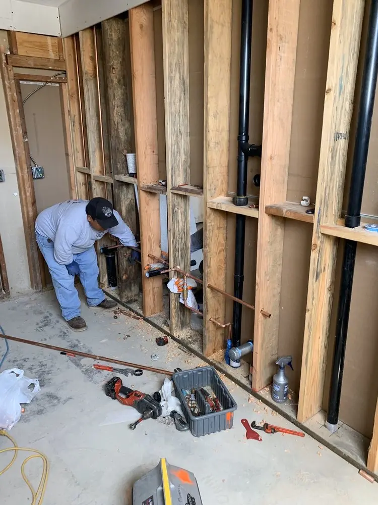 Commercial rough-in plumbing for Water Heater Replacement in Oxford
